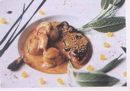 Fondant de noix de Saint-Jacques au foie gras
