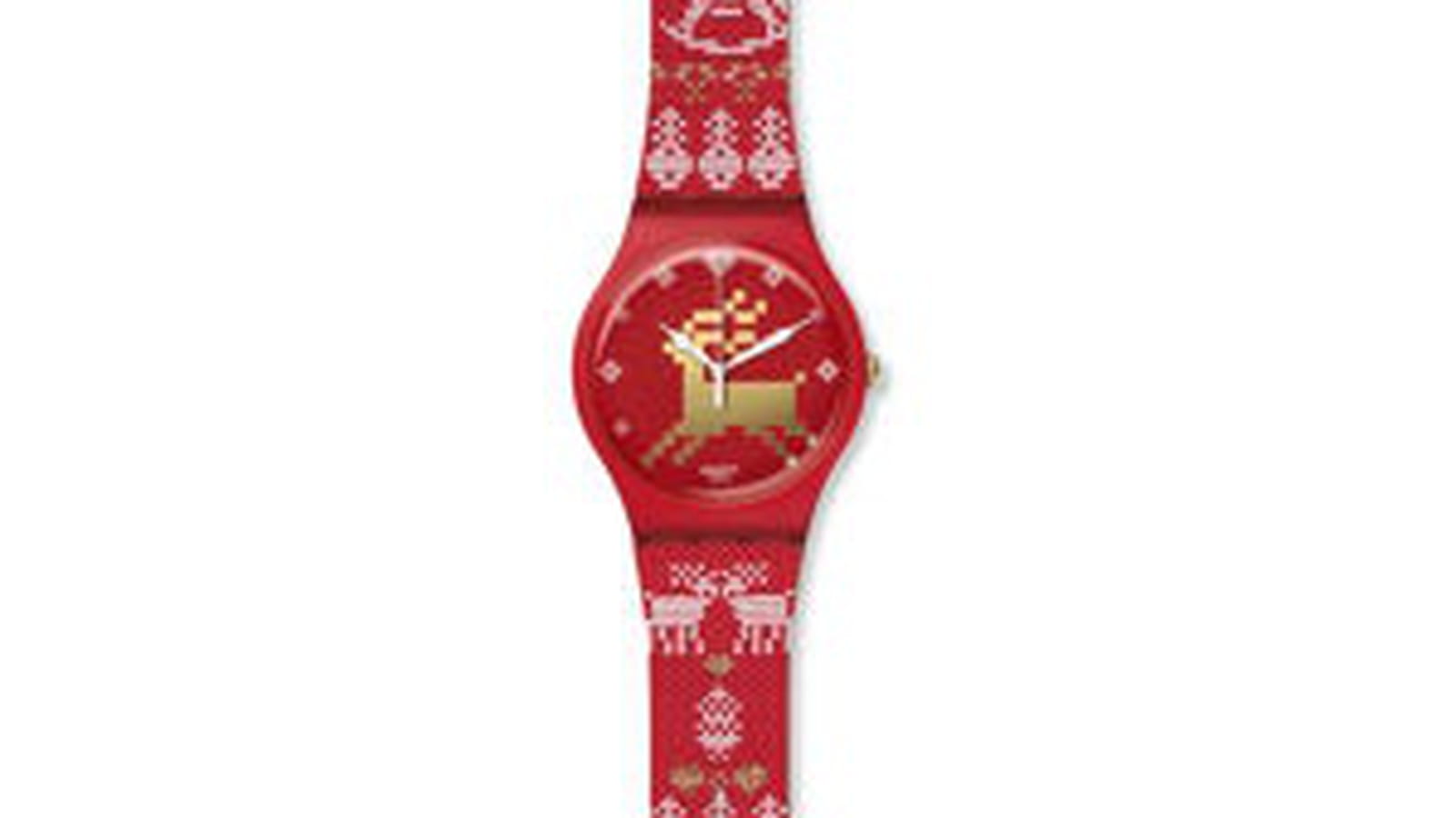 Montre "Red Knit" de Swatch