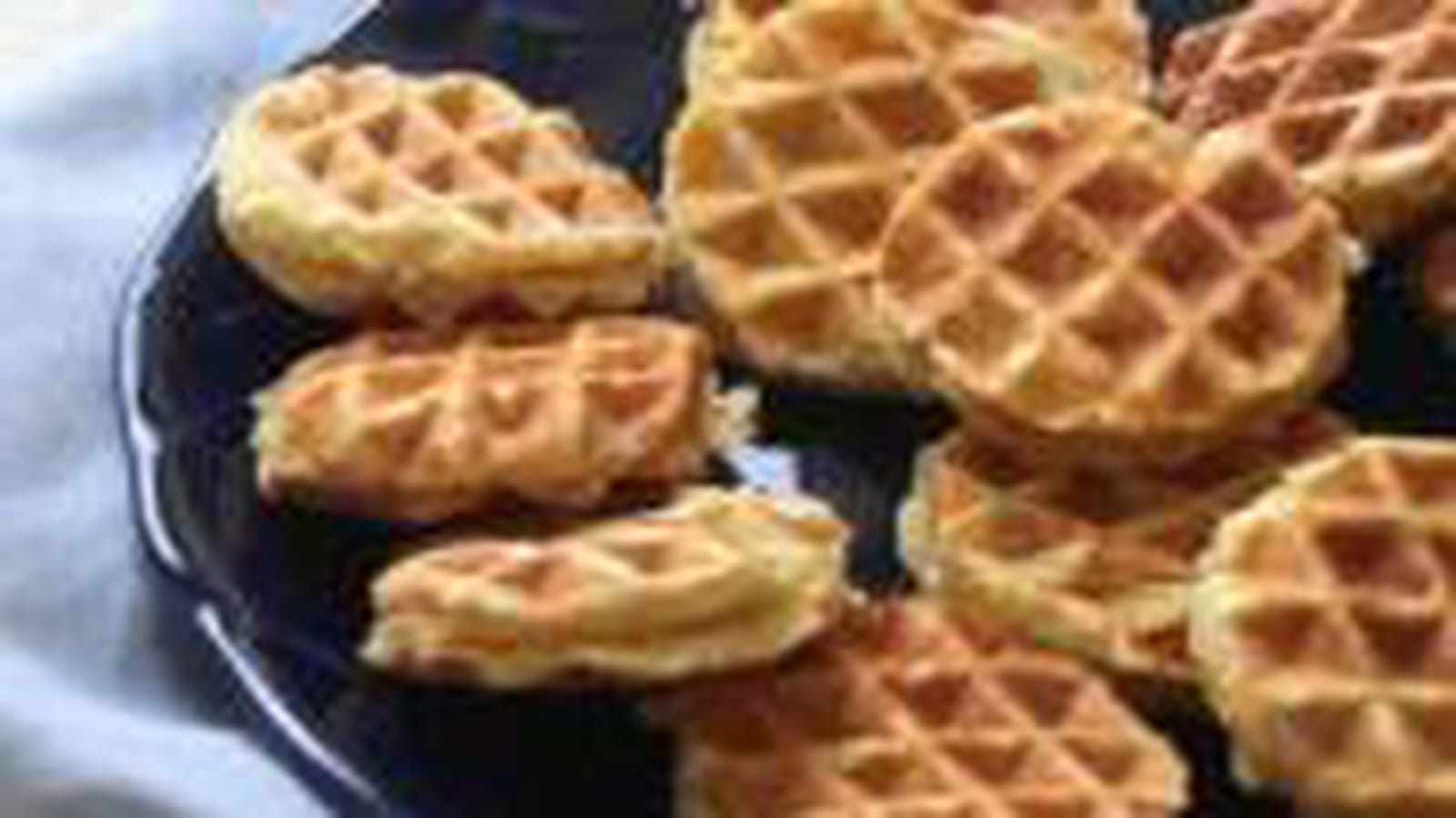 Mini gaufres fourrées à la vanille