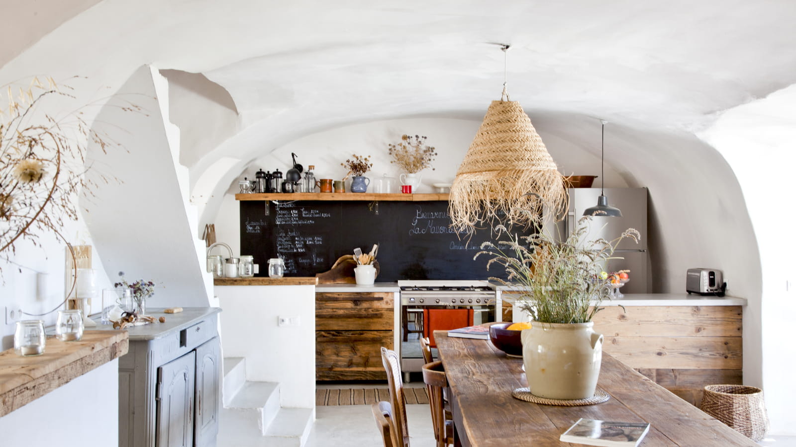 Coin repas campagne chic 