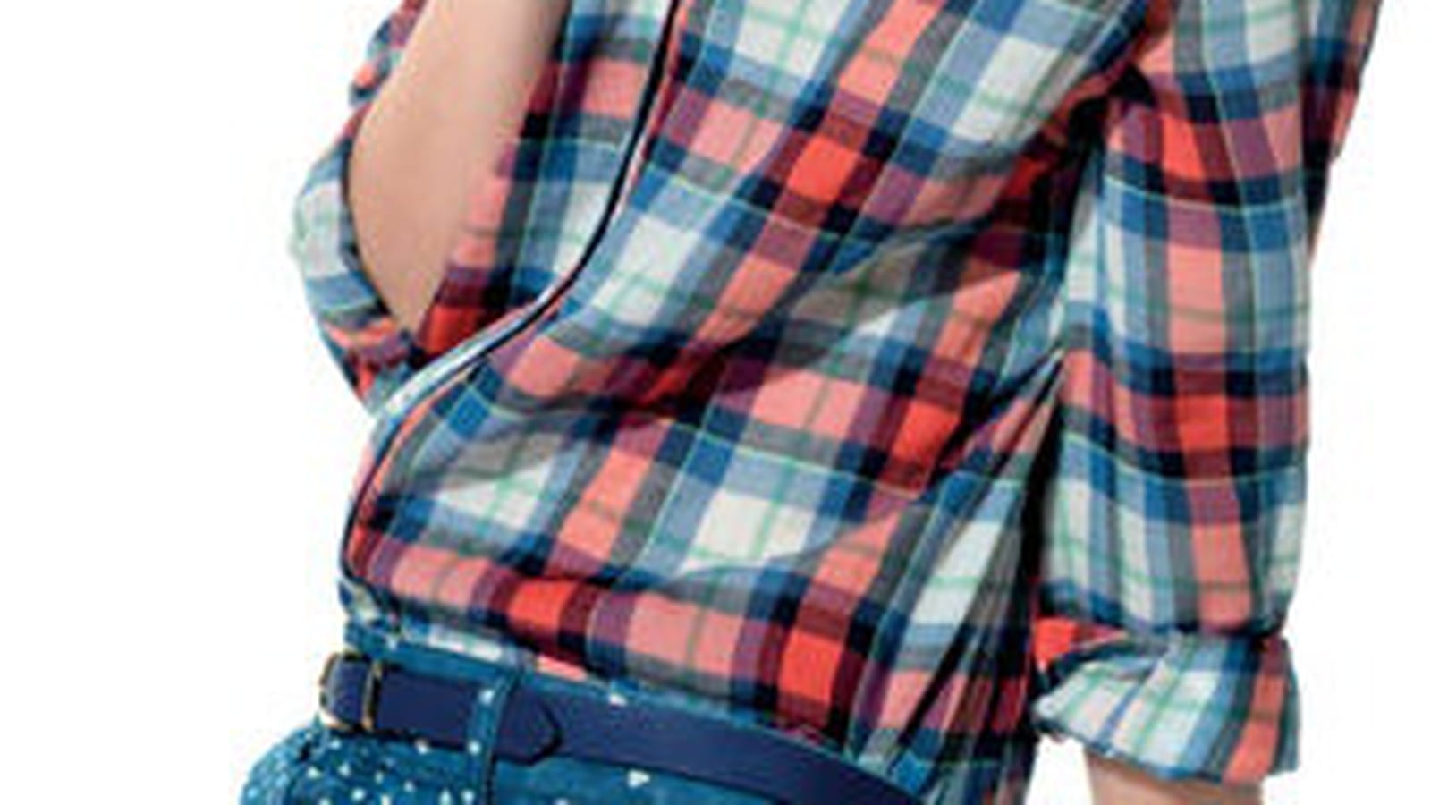 Chemise cowboy et broderie de Naf Naf