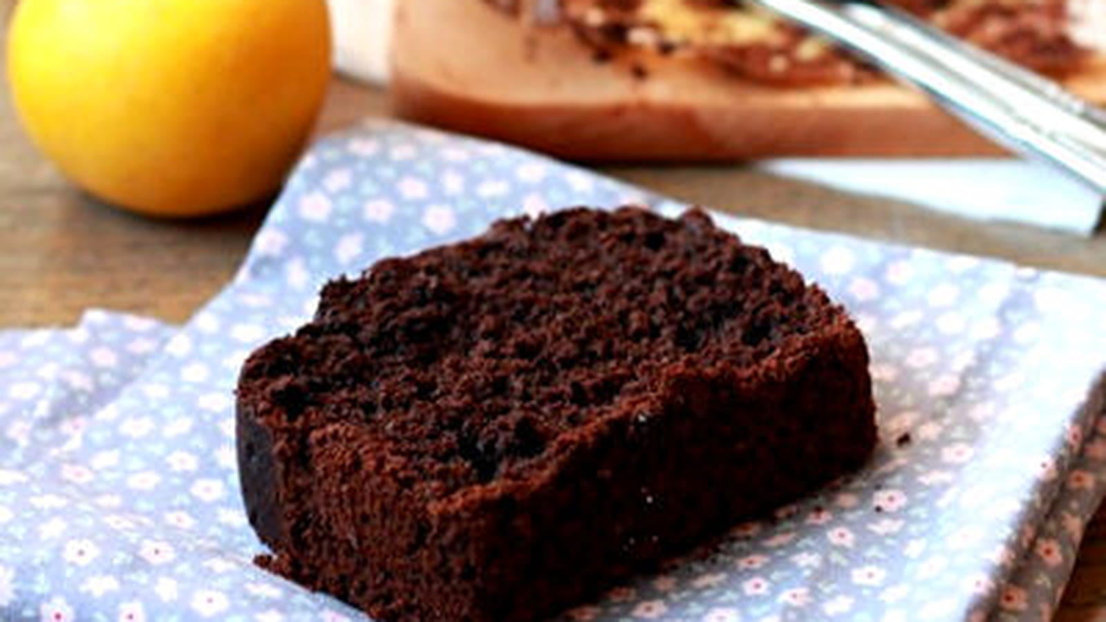 Cake au chocolat noir allégé