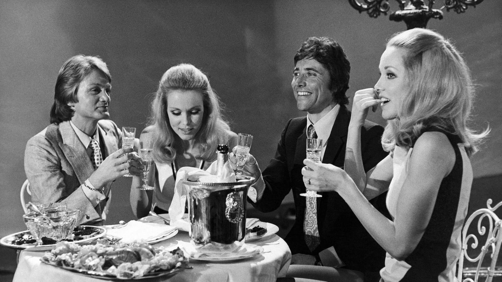 Claude François et Sacha Distel en 1971