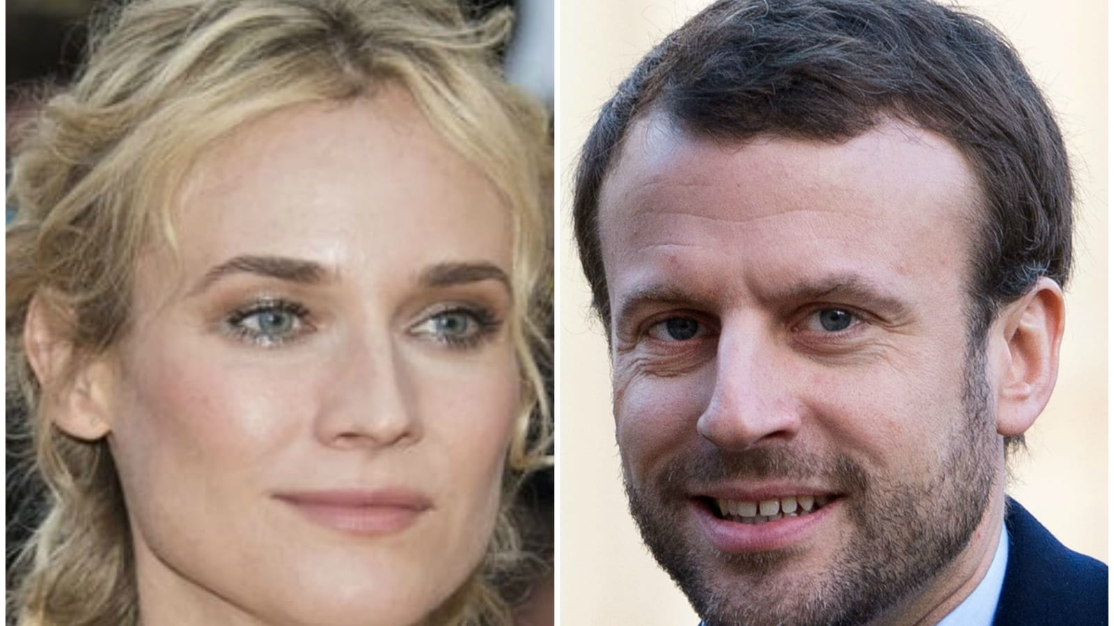 Diane Kruger et Emmanuel Macron