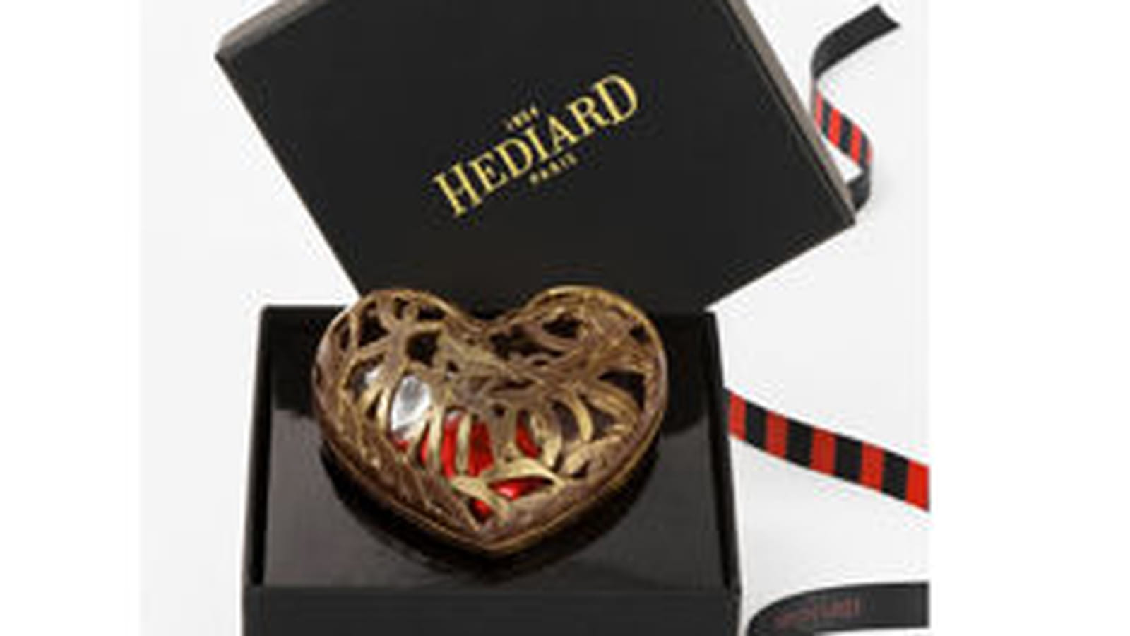 Coffret coeur dentelles d'Hédiard