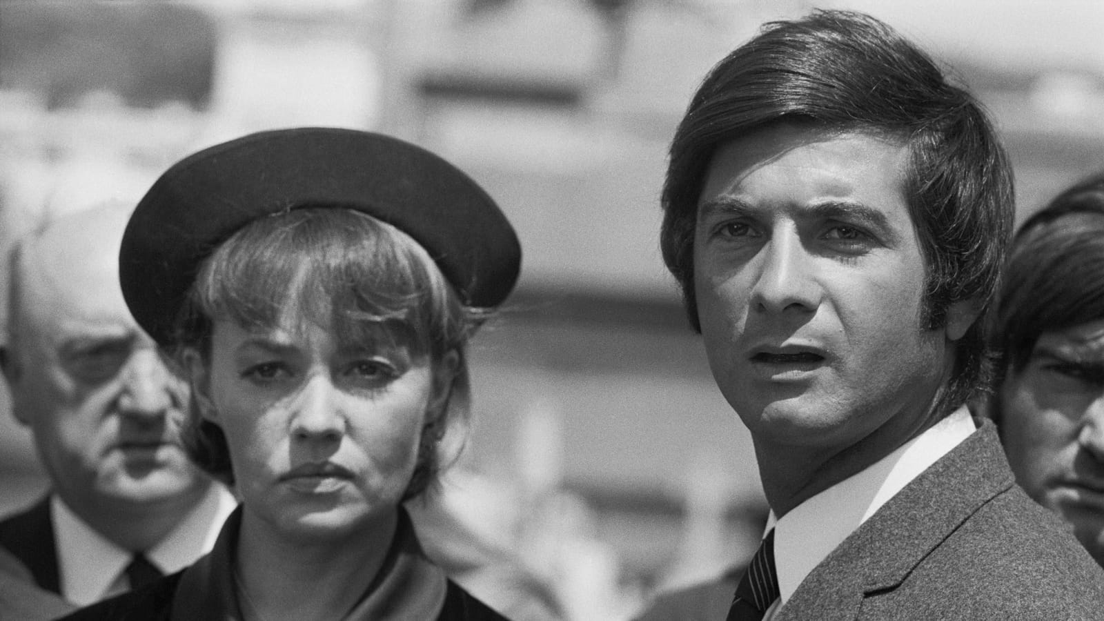 Avec Jean-Claude Brialy dans "La Mariée était en noir"