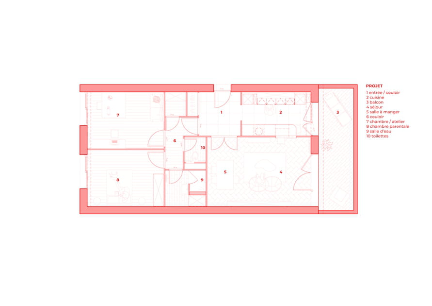 Le plan apr&egrave;s travaux