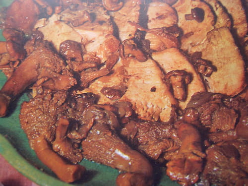 Veau braisé aux girolles