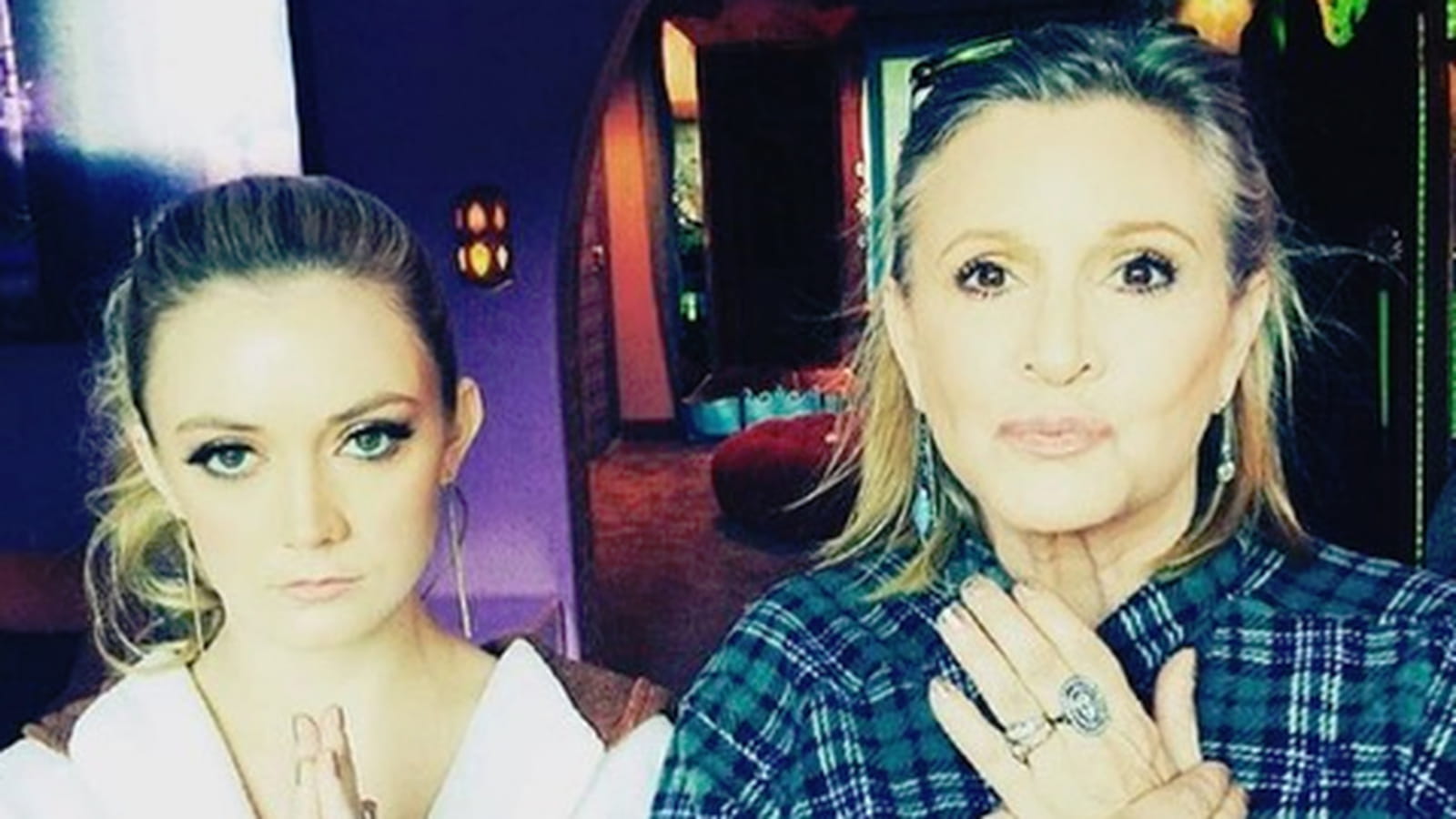 Billie Lourd et Carrie Fischer