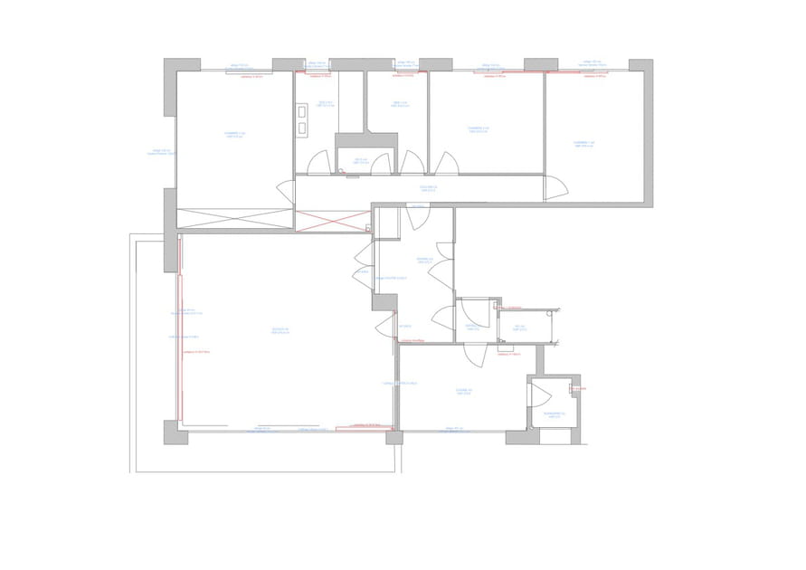 Le plan avant travaux