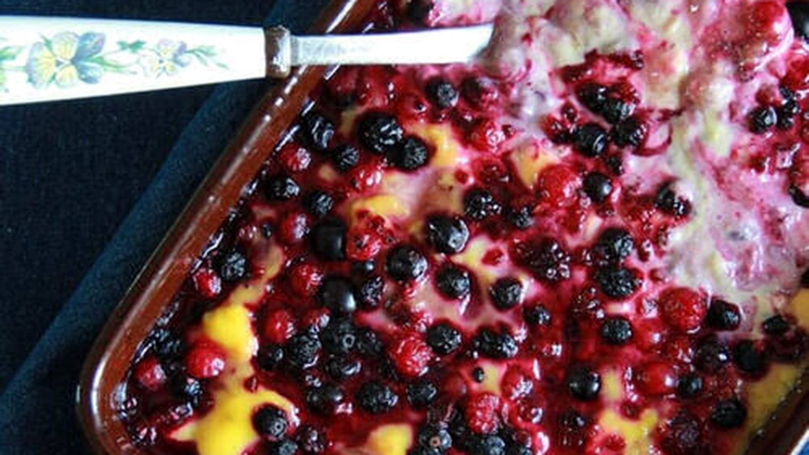 Crème brûlée aux fruits rouges