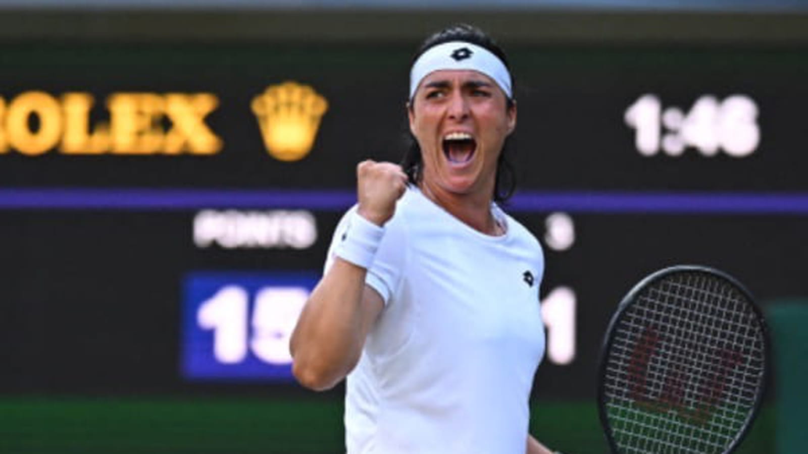 Ons Jabeur à Wimbledon en 2022