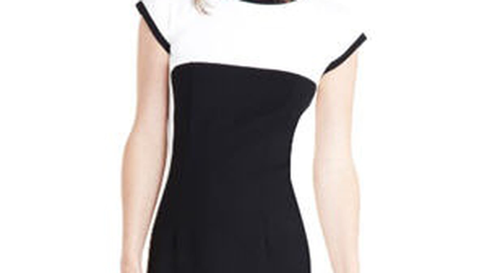 Robe noire et blanchede Manoukian