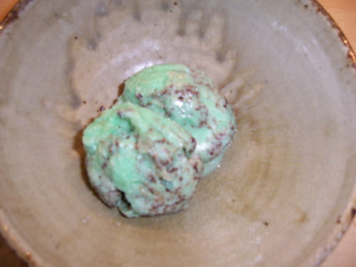Glace menthe-chocolat