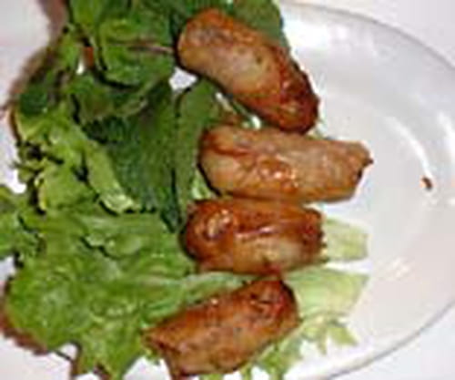 Nems au poulet et crabe