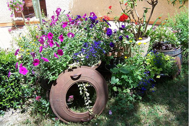 Une chaudi&egrave;re bien fleurie