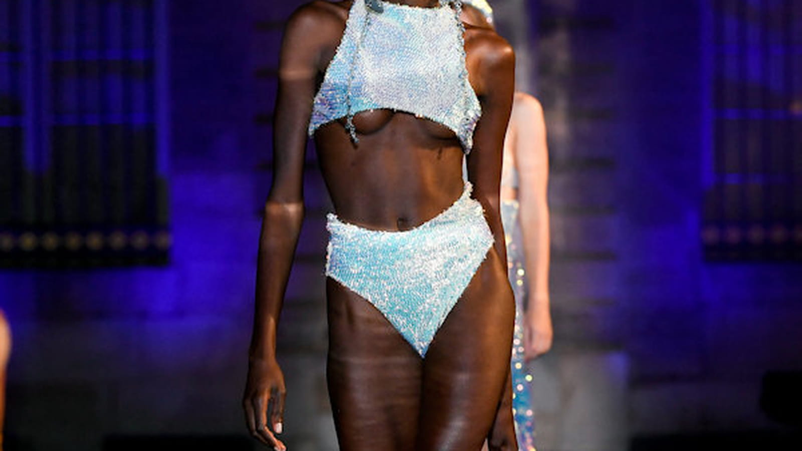 Look bralette bleue