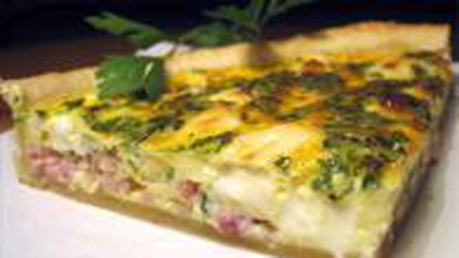 Quiche Vache qui rit lardons 
