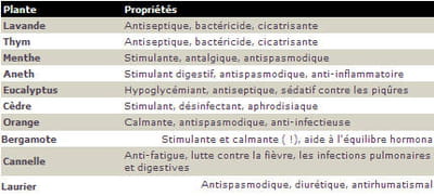 chaque plante a des spécificités précises.
