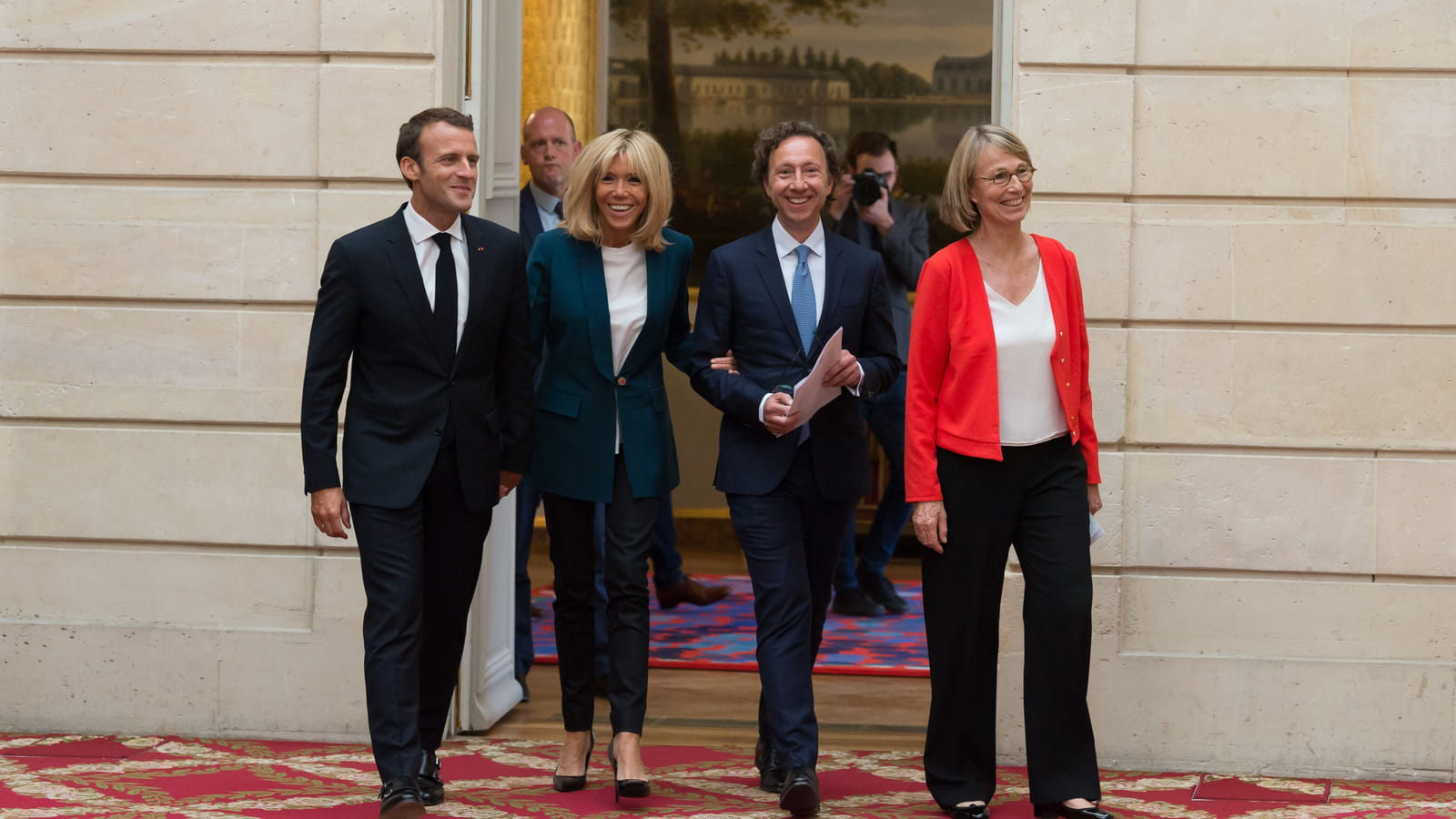 Stéphane Bern et Brigitte Macron