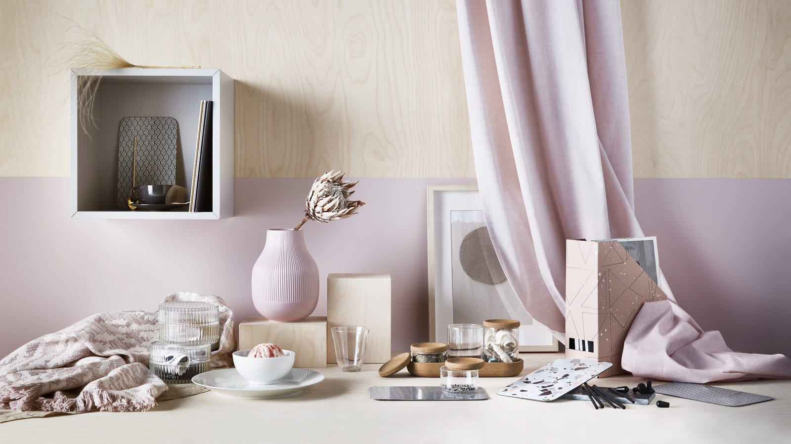 Déco de table pastel 
