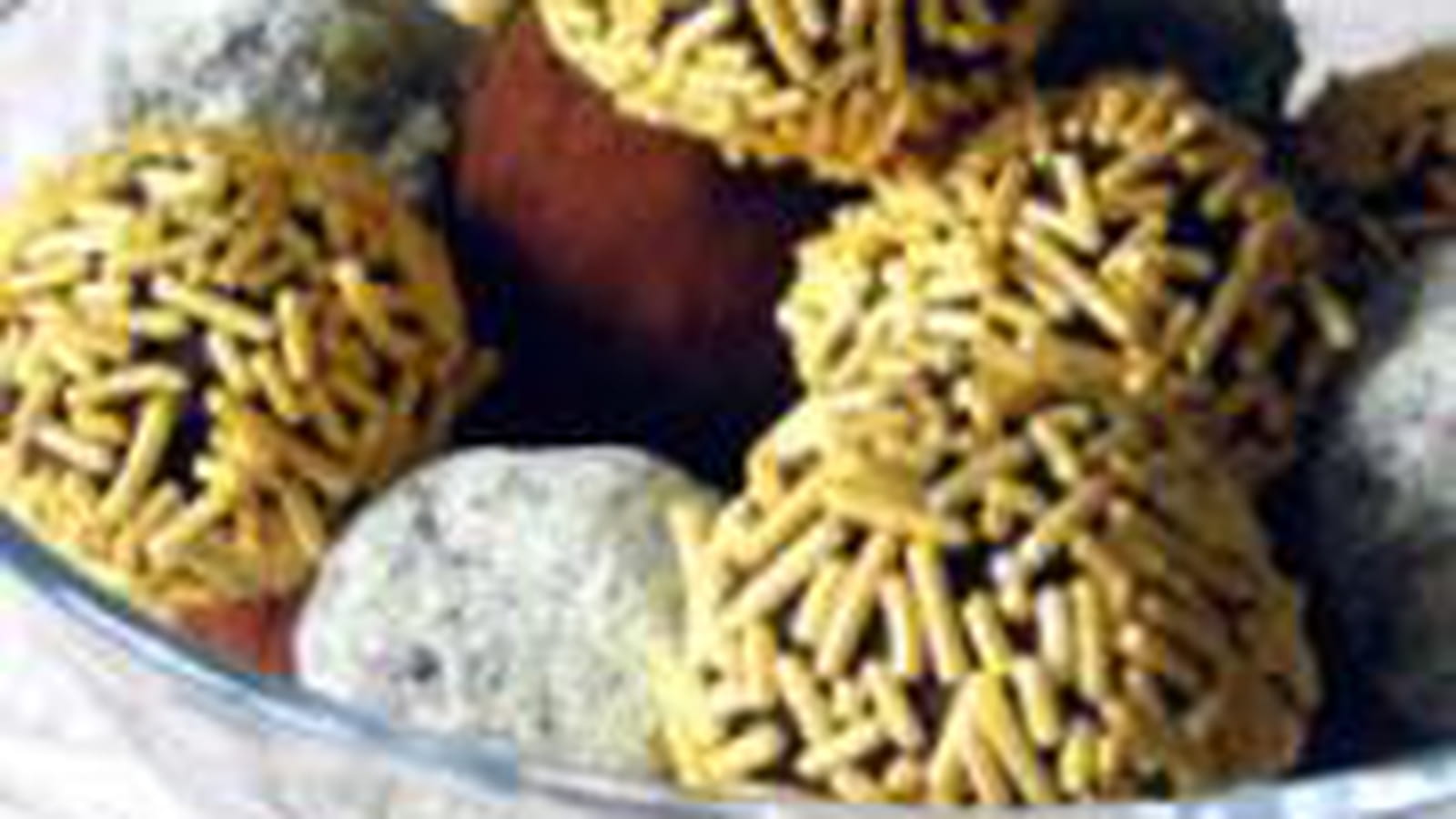 Truffes au citron et aux éclats de fève de cacao