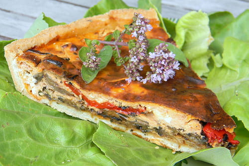 Tarte estivale aux légumes grillés