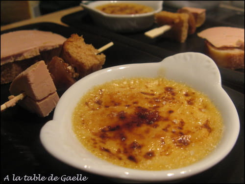 Crème brûlée au foie gras toute simple : la recette facile