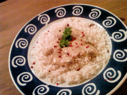 Porc à la moutarde façon blanquette