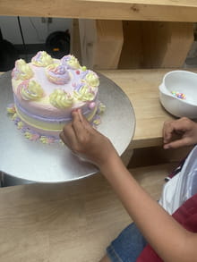 Gâteau d'anniversaire à la mangue : Etape 4