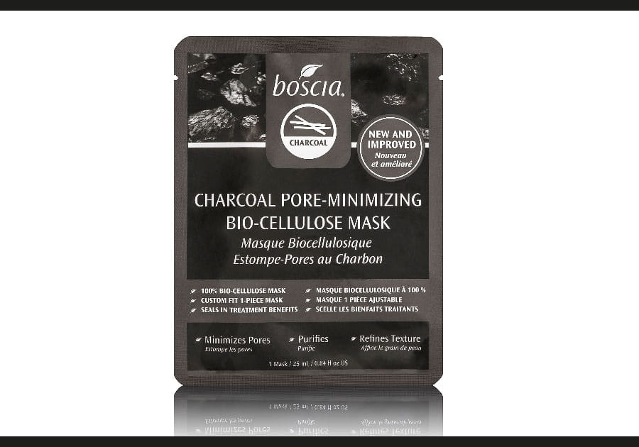 Masque bio-cellulose au charbon minimiseur de pores Boscia