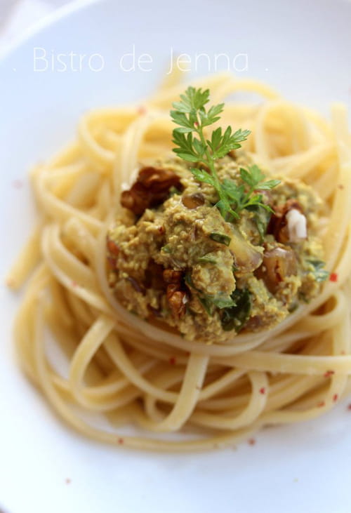 Spaghetti aux noix