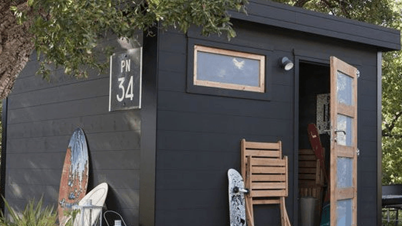 Cabane de jardin anthracite