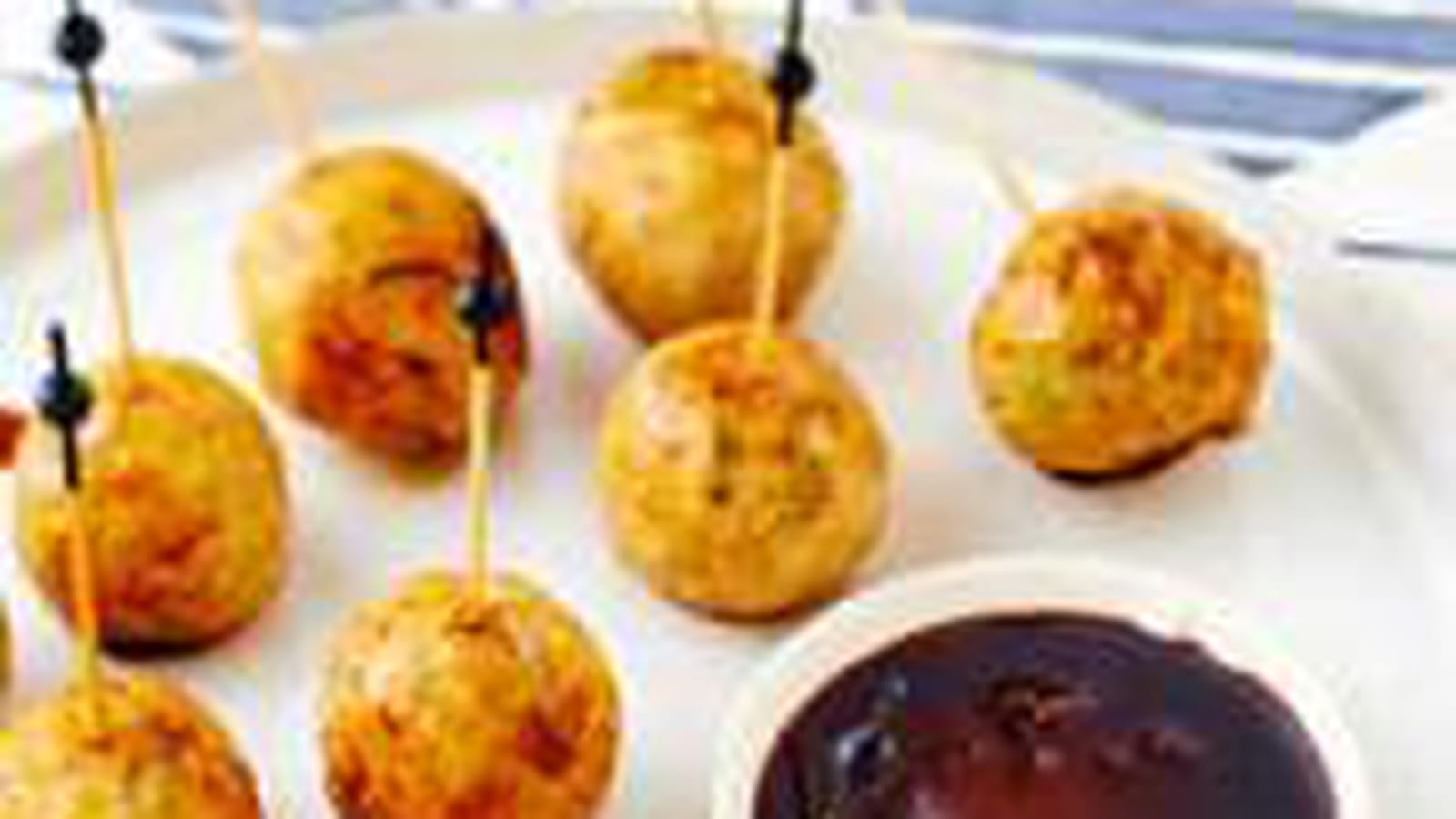 Brochettes de boulettes de poulet