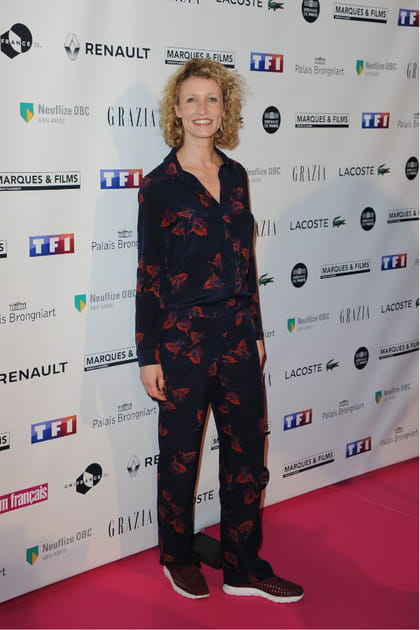 Alexandra Lamy en ensemble imprimé