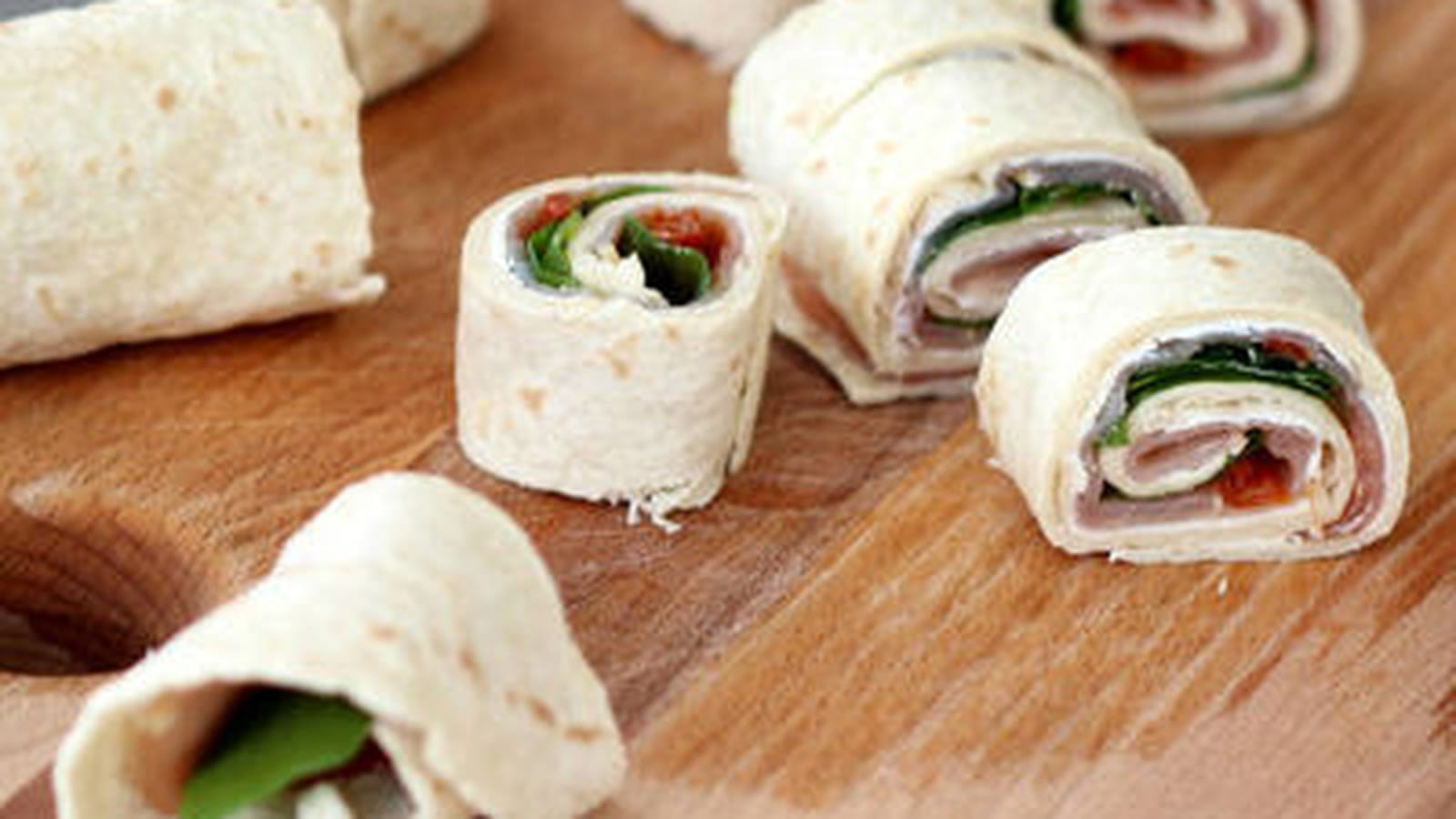 Wraps bacon, roquette et tomates séchées