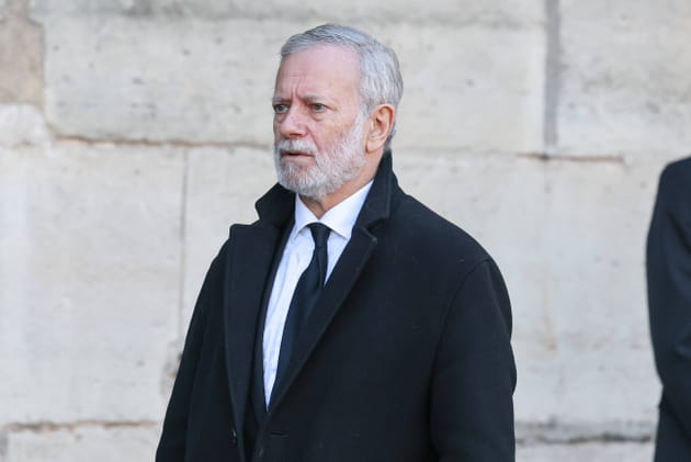 Francis Huster aux obs&egrave;ques de Nathalie Baye &agrave; Paris