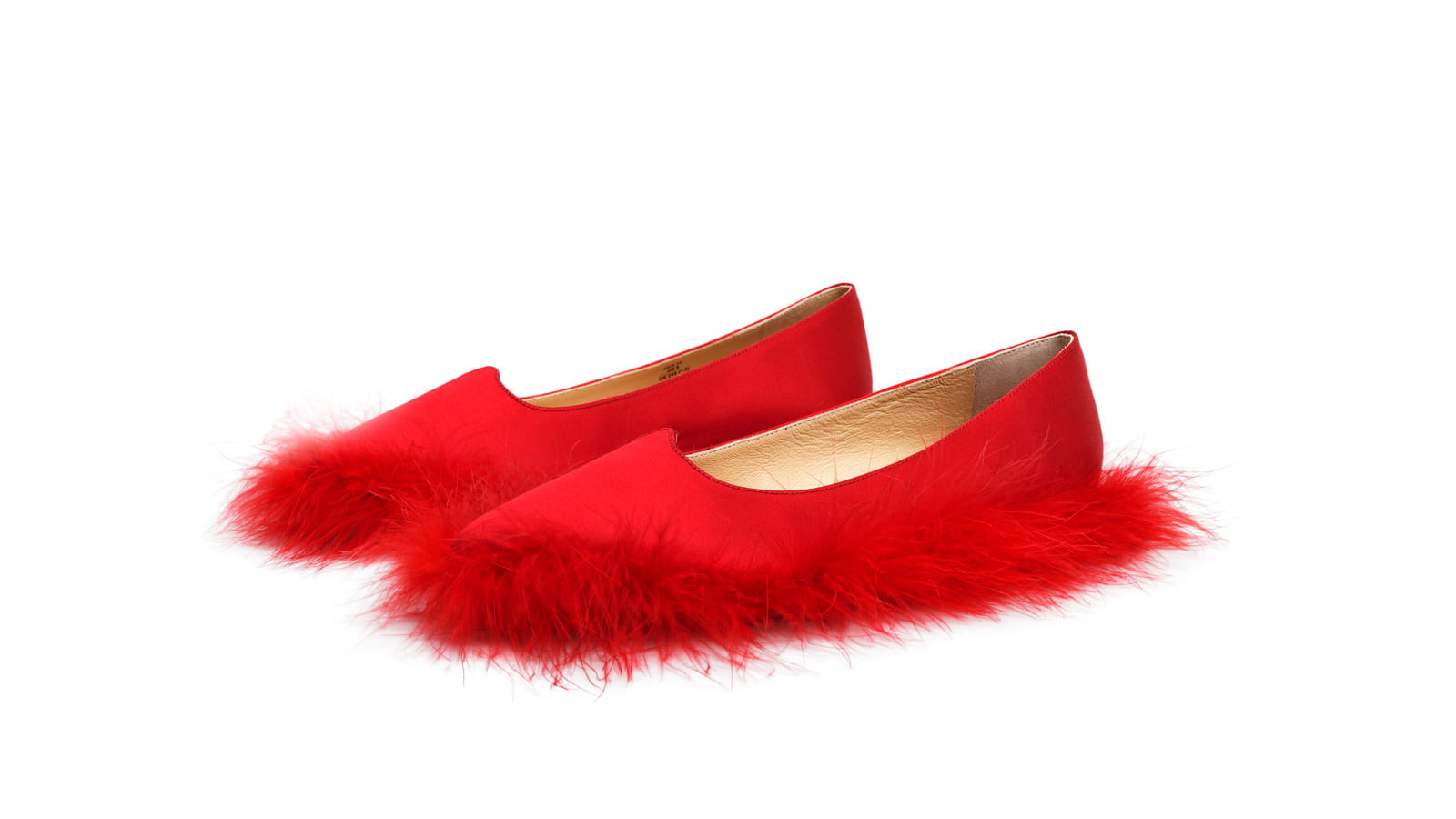 Ballerines à plumes