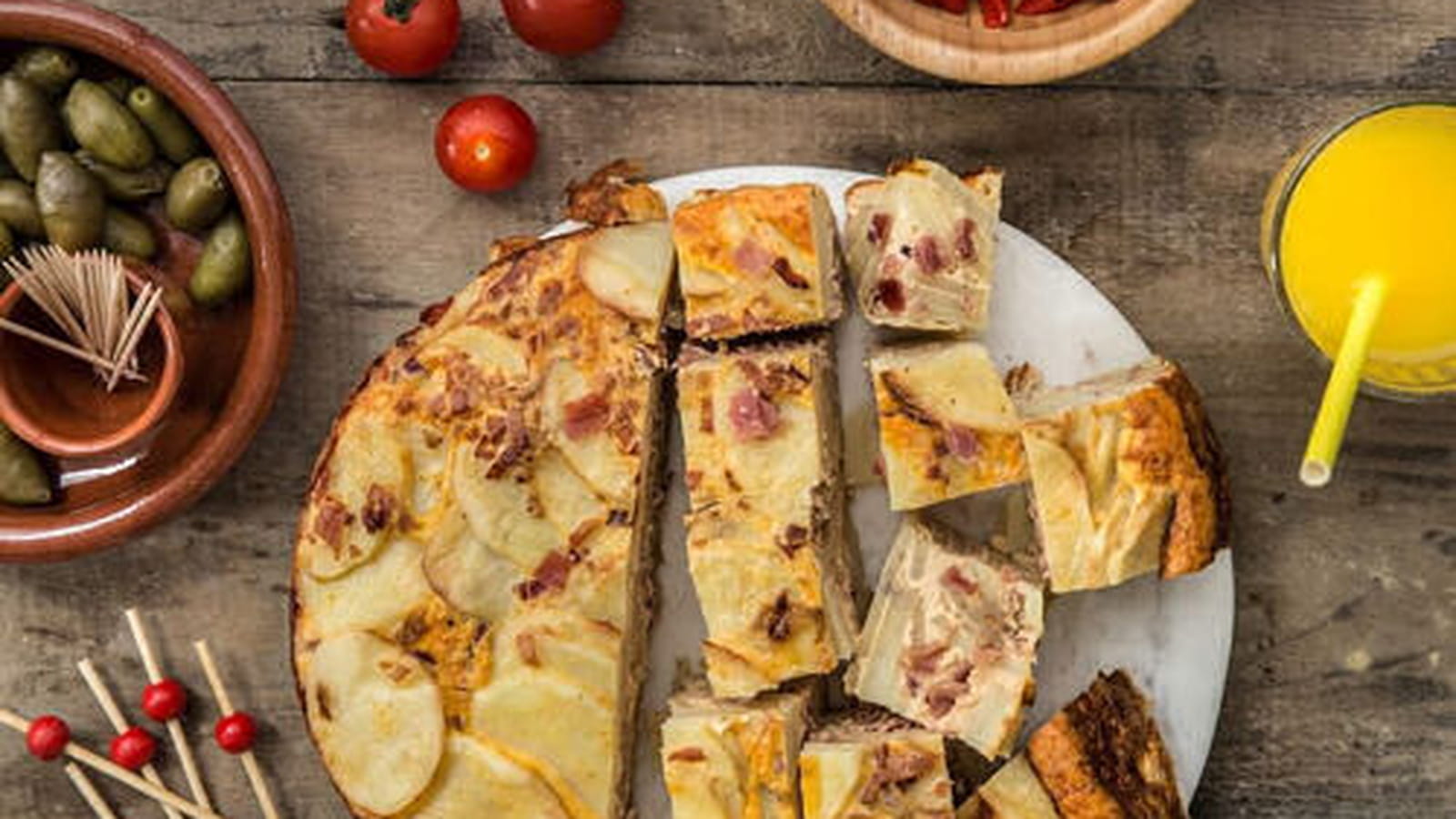 Tortilla espagnole au jambon Serrano Aoste