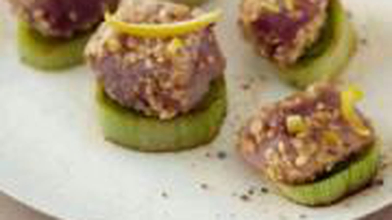 Bouchées de thon mi-cuit