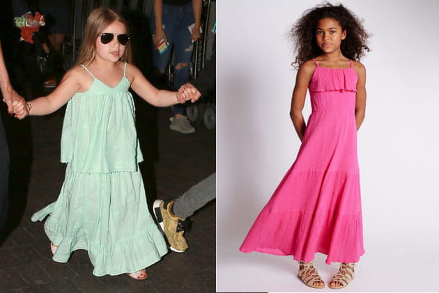 Une robe longue pour la fille de Victoria Beckham