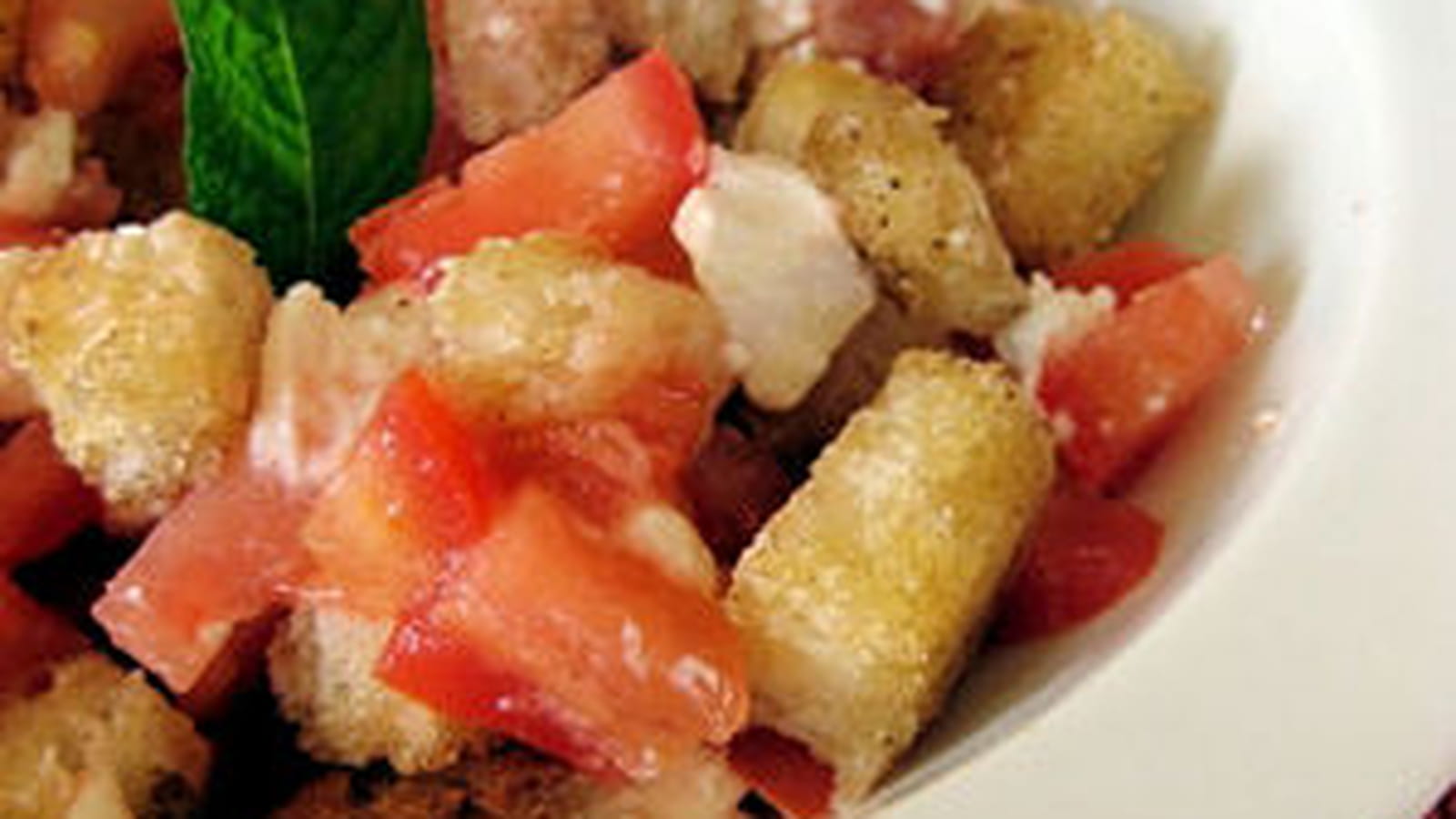 Panzanella revisitée au chèvre