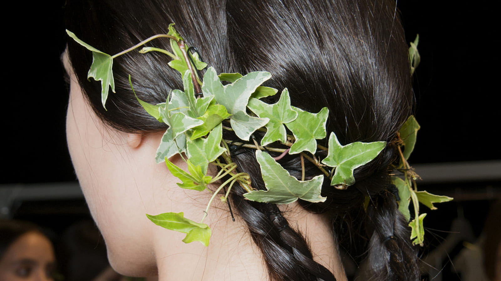 Chignon végétal