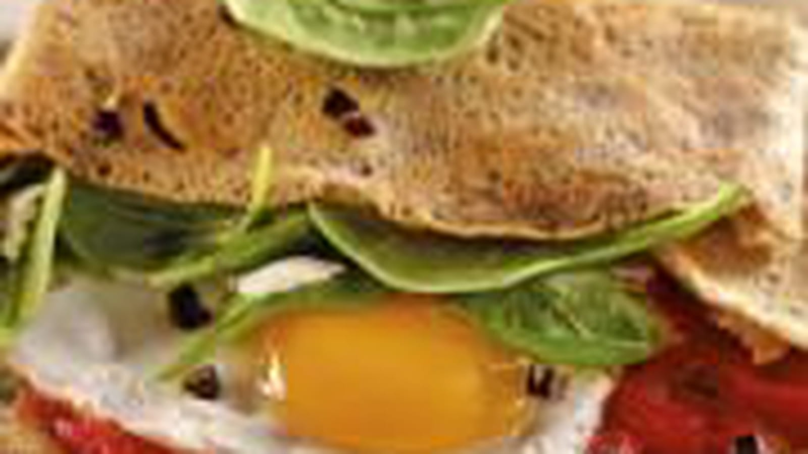 Galettes épinards, chèvre, oeuf, olives