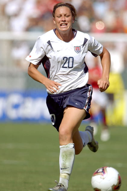 La joueuse de football Abby Wambach en 2003