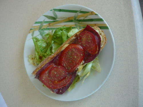 Tartine bœuf séché et reblochon