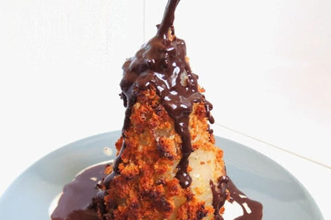 Poires BelleHélène délicieusement croustillantes