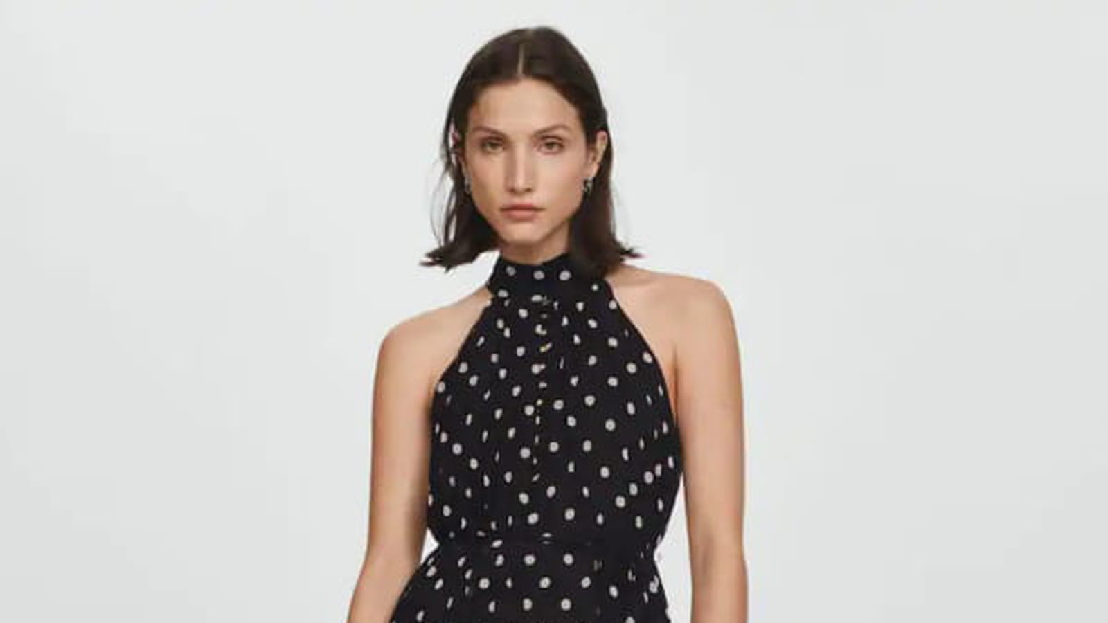 Robe à pois Mango