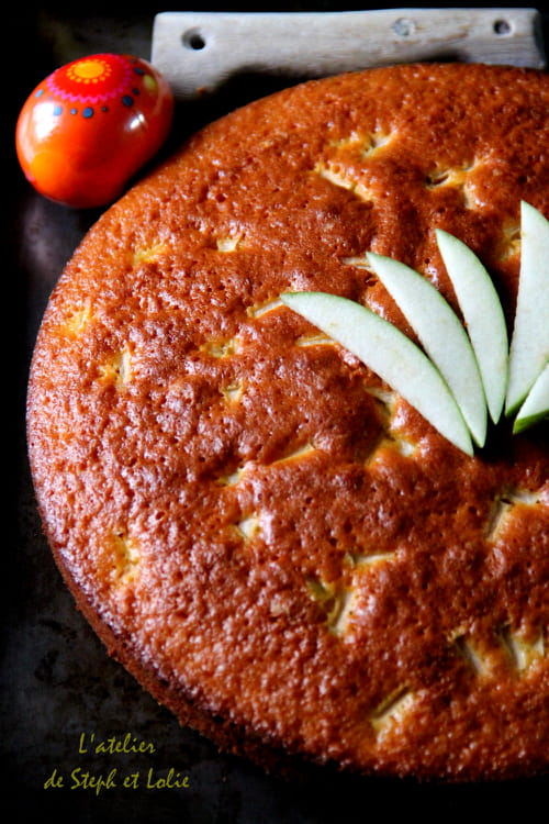 Gâteau fondant pomme Granny Smith