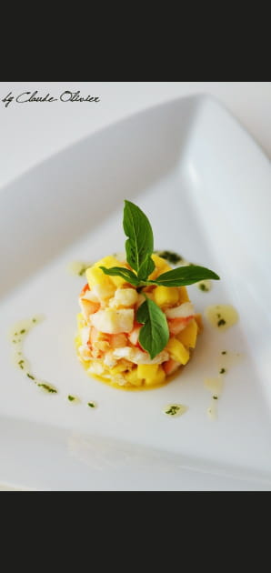 Pseudo tartare de crevettes aux parfums d'Asie